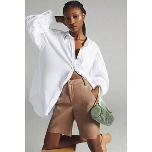 Matt & Nat Edie High-Waisted Faux Leather Shorts - New Size 10